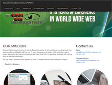 Tablet Screenshot of envisionwebdevelopment.com